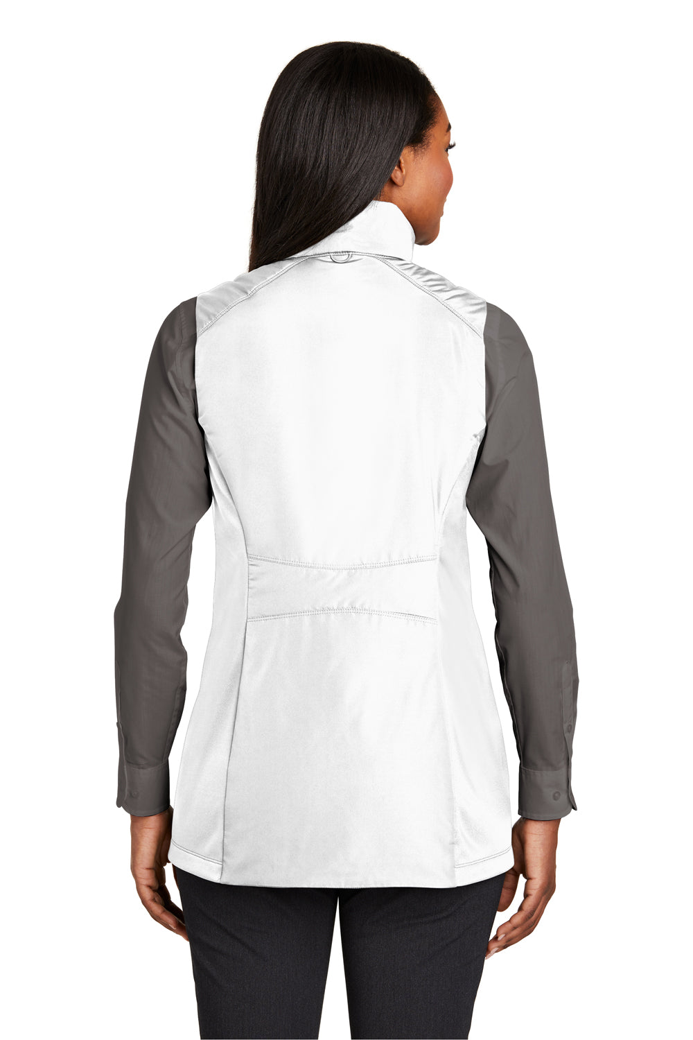 Port Authority L903 Womens Collective Wind & Water Resistant Full Zip Vest White Model Back