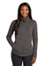 Port Authority L904 Womens Collective Full Zip Smooth Fleece Jacket Graphite Grey Model Front