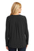 Port Authority LK5432 Womens Concept Jersey Long Sleeve Henley T-Shirt Black Model Back