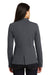 Port Authority LM2000 Womens Knit Button Down Blazer Battleship Grey Model Back