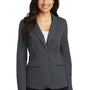 Port Authority Womens Knit Button Down Blazer - Battleship Grey