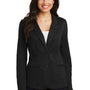 Port Authority Womens Knit Button Down Blazer - Black