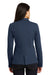 Port Authority LM2000 Womens Knit Button Down Blazer Deep Navy Blue Model Back