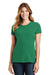 Port & Company LPC450 Womens Fan Favorite Short Sleeve Crewneck T-Shirt Athletic Kelly Green Model Front