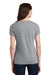 Port & Company LPC450V Womens Fan Favorite Short Sleeve V-Neck T-Shirt Heather Grey Model Back