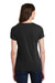 Port & Company LPC450V Womens Fan Favorite Short Sleeve V-Neck T-Shirt Jet Black Model Back