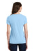 Port & Company LPC450V Womens Fan Favorite Short Sleeve V-Neck T-Shirt Light Blue Model Back