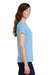 Port & Company LPC450V Womens Fan Favorite Short Sleeve V-Neck T-Shirt Light Blue Model Side