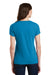 Port & Company LPC450V Womens Fan Favorite Short Sleeve V-Neck T-Shirt Sapphire Blue Model Back