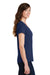 Port & Company LPC450V Womens Fan Favorite Short Sleeve V-Neck T-Shirt Team Navy Blue Model Side