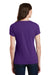 Port & Company LPC450V Womens Fan Favorite Short Sleeve V-Neck T-Shirt Team Purple Model Back