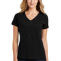 Port & Company Womens Fan Favorite Short Sleeve V-Neck T-Shirt - Jet Black