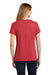 Port & Company LPC455V Womens Fan Favorite Short Sleeve V-Neck T-Shirt Heather Team Cardinal Red Model Back