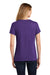 Port & Company LPC455V Womens Fan Favorite Short Sleeve V-Neck T-Shirt Heather Team Purple Model Back