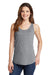 Port & Company LPC54TT Womens Core Tank Top Heather Grey Model Front