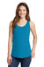 Port & Company LPC54TT Womens Core Tank Top Neon Blue Model Front