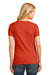 Port & Company LPC54V Womens Core Short Sleeve V-Neck T-Shirt Orange Model Back