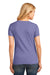 Port & Company LPC54V Womens Core Short Sleeve V-Neck T-Shirt Violet Purple Model Back