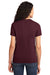 Port & Company LPC61 Womens Essential Short Sleeve Crewneck T-Shirt Athletic Maroon Model Back