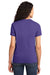 Port & Company LPC61 Womens Essential Short Sleeve Crewneck T-Shirt Purple Model Back