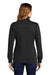 Sport-Tek LST253 Womens Shrink Resistant Fleece 1/4 Zip Sweatshirt Black Model Back