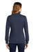 Sport-Tek LST253 Womens Shrink Resistant Fleece 1/4 Zip Sweatshirt True Navy Blue Model Back