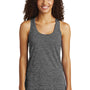 Sport-Tek Womens Electric Heather Moisture Wicking Tank Top - Grey Black Electric