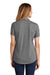 Sport-Tek LST405 Womens Moisture Wicking Short Sleeve Polo Shirt Heather Dark Grey Model Back