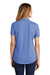 Sport-Tek LST405 Womens Moisture Wicking Short Sleeve Polo Shirt Heather True Royal Blue Model Back