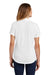 Sport-Tek LST405 Womens Moisture Wicking Short Sleeve Polo Shirt White Model Back