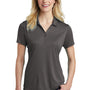 Sport-Tek Womens Competitor Moisture Wicking Short Sleeve Polo Shirt - Iron Grey