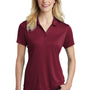 Sport-Tek Womens Competitor Moisture Wicking Short Sleeve Polo Shirt - Maroon