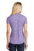 Sport-Tek LST590 Womens Electric Heather Moisture Wicking Short Sleeve Polo Shirt Purple Electric Model Back