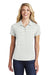 Sport-Tek LST590 Womens Electric Heather Moisture Wicking Short Sleeve Polo Shirt Silver Grey Electric Model Front