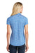 Sport-Tek LST590 Womens Electric Heather Moisture Wicking Short Sleeve Polo Shirt True Royal Blue Electric Model Back