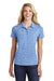 Sport-Tek LST590 Womens Electric Heather Moisture Wicking Short Sleeve Polo Shirt True Royal Blue Electric Model Front