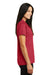 Sport-Tek LST630 Womens Tough Moisture Wicking Short Sleeve Polo Shirt Deep Red Model Side