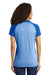 Sport-Tek LST641 Womens RacerMesh Moisture Wicking Short Sleeve Polo Shirt Heather True Royal Blue/True Royal Blue Model Back