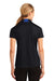 Sport-Tek LST655 Womens Sport-Wick Moisture Wicking Short Sleeve Polo Shirt Black/True Royal Blue Model Back