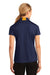 Sport-Tek LST655 Womens Sport-Wick Moisture Wicking Short Sleeve Polo Shirt True Navy Blue/Gold Model Back