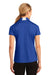 Sport-Tek LST655 Womens Sport-Wick Moisture Wicking Short Sleeve Polo Shirt True Royal Blue/White Model Back