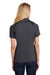 Sport-Tek LST665 Womens Heather Contender Moisture Wicking Short Sleeve Polo Shirt Heather Graphite Grey/Black Model Back