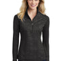 Sport-Tek Womens Sport-Wick Moisture Wicking 1/4 Zip Sweatshirt - Black