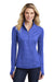 Sport-Tek LST855 Womens Sport-Wick Moisture Wicking 1/4 Zip Sweatshirt True Royal Blue Model Front