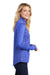 Sport-Tek LST855 Womens Sport-Wick Moisture Wicking 1/4 Zip Sweatshirt True Royal Blue Model Side