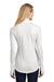 Sport-Tek LST855 Womens Sport-Wick Moisture Wicking 1/4 Zip Sweatshirt White Model Back