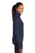 Sport-Tek LST860 Womens Sport-Wick Moisture Wicking 1/4 Zip Sweatshirt True Navy Blue Model Side