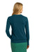 Port Authority LSW285 Womens Long Sleeve V-Neck Sweater Moroccan Blue Model Back