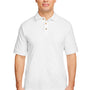 Harriton Mens Short Sleeve Polo Shirt - White