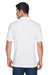 Harriton M200/M200T Mens Short Sleeve Polo Shirt White Model Back